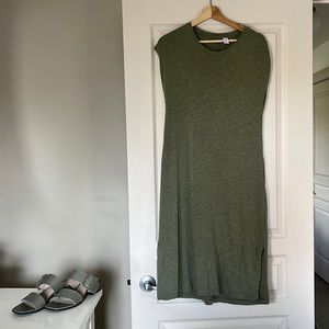 Green Maxi T-Shirt Dress